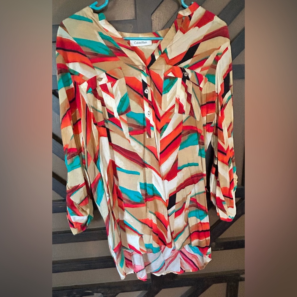 Calvin Klein multi colour shirt